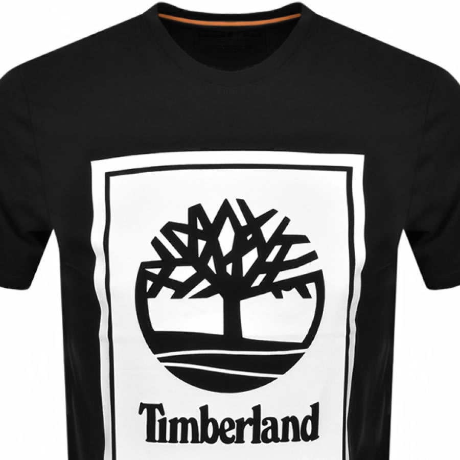Alternative Image for ProductTimberland Stack Logo T Shirt Black2